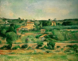 Nella pianura di Bellevue da Paul Cézanne